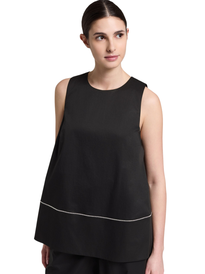 Peserico Top aus Baumwollsatin bei Robert Ley