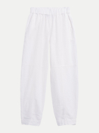 ARMEDANGELS PURE LINEN PULL ON BARREL PANT 188-white bei Robert Ley