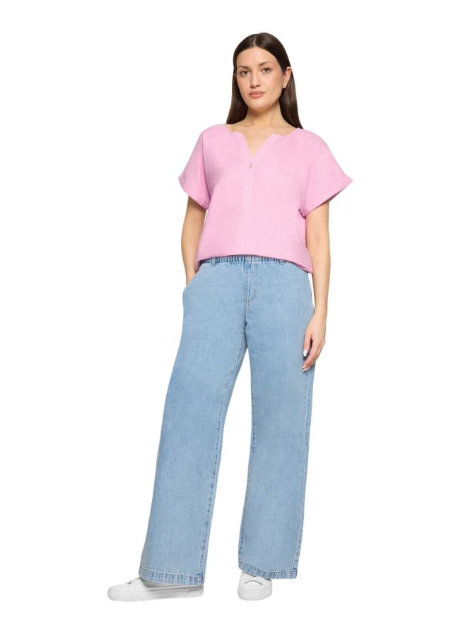 Cartoon Kurzarmbluse bei Robert Ley