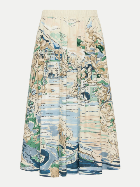 Weekend Max Mara Plissierter Popeline-Rock WKDADEPTO bei Robert Ley