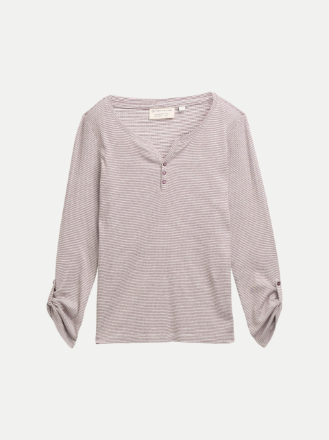 Tom Tailor Casual Langarmshirt mit Turn-Up-Funktion bei Robert Ley