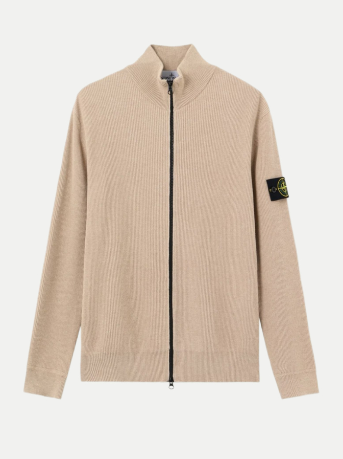 Stone Island Cardigan mit Logo-Badge bei Robert Ley