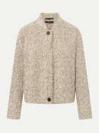 Windsor Women Verkürzte Jacke im Fischgräten-Muster 211-Medium Brown 211 bei Robert Ley