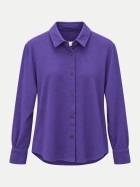 Insieme Flanell-Hemdbluse 1652/89 lila bei Robert Ley