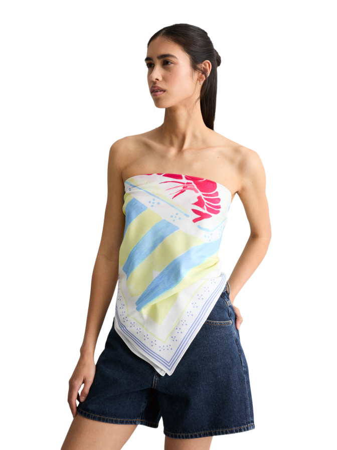 Marc O'Polo DENIM Tuch mit All-Over Print bei Robert Ley