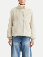Comma Fake-Fur-Jacke mit Strickbündchen 8434-BROWN bei Robert Ley