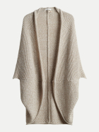 Opus Strickcape mit Waffelstruktur Amaryllis 20044-light mocca bei Robert Ley