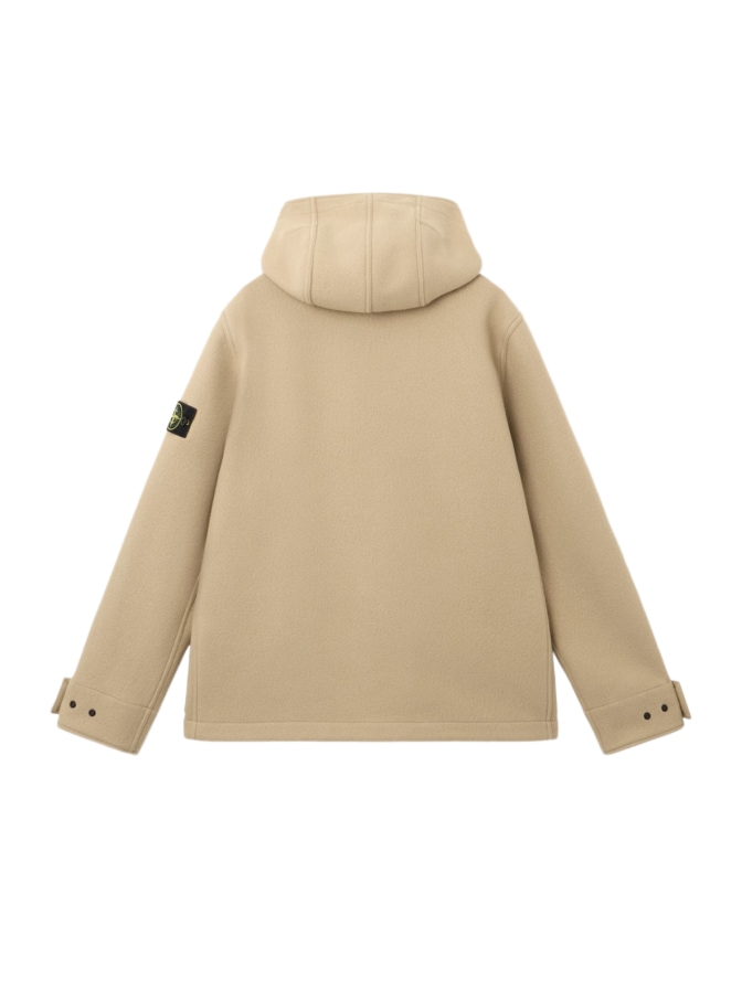 Stone Island Kurzer Parka aus Woll-Kaschmir-Mix bei Robert Ley