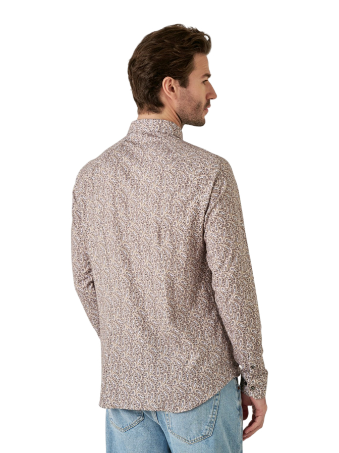 Desoto Slim-Fit Hemd Allover Muster bei Robert Ley