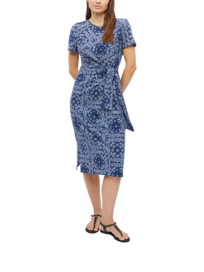 s.Oliver RED LABEL Jerseykleid in Midilänge mit Knotendetail bei Robert Ley