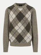 Fynch-Hatton Pullover mit Argyle-Muster aus Woll-Mix 848-clay bei Robert Ley