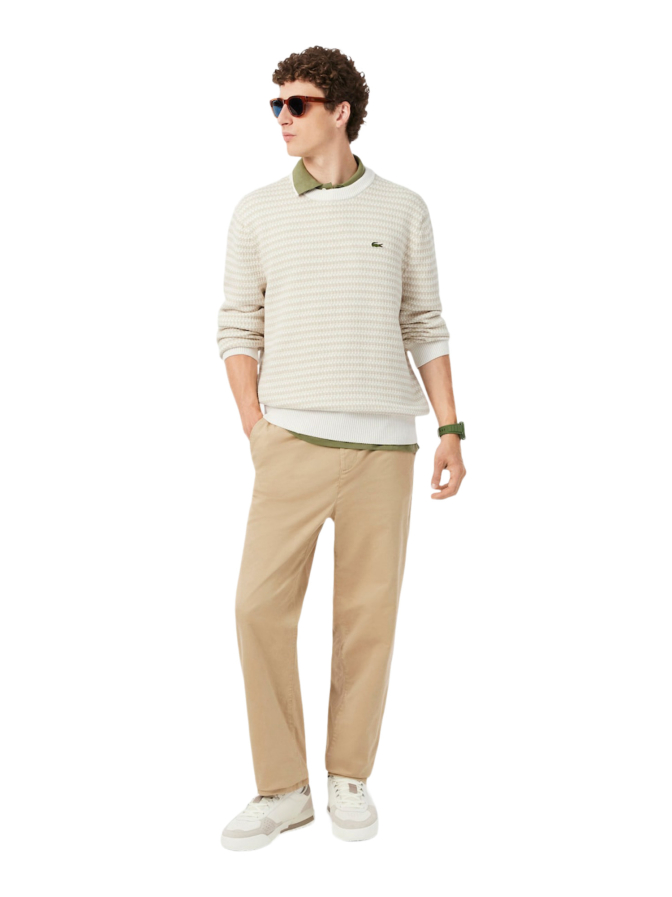 Lacoste Strickpullover aus Baumwolljacquard bei Robert Ley