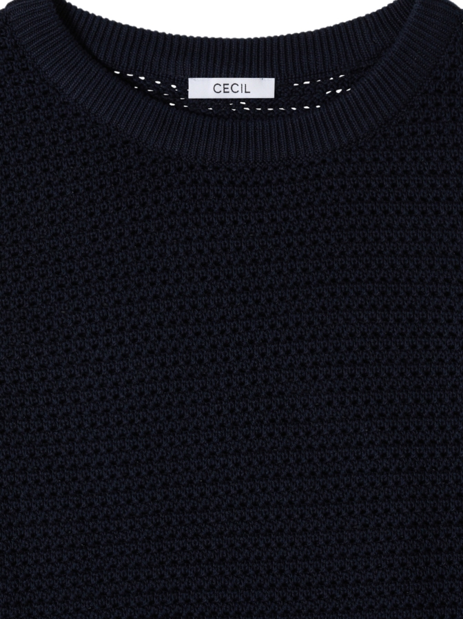 Cecil Strukturierter Kurzarm-Pullover bei Robert Ley