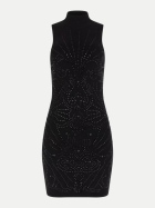 GUESS Kleid Calista Rhinestone jblk-jet black bei Robert Ley