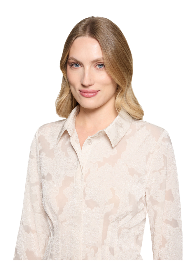 Cartoon Strukturbluse bei Robert Ley