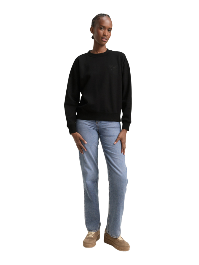 Tom Tailor Denim Sweatshirt mit Glitzerschrift bei Robert Ley
