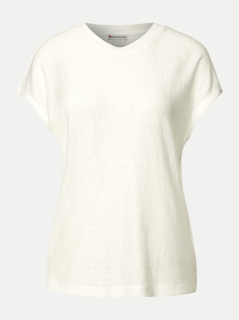Street One T-Shirt mit Streifenstruktur bei Robert Ley
