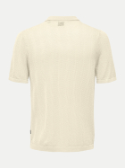 Only & Sons Kurzarm Strickhemd Diego 284276-Antique White bei Robert Ley