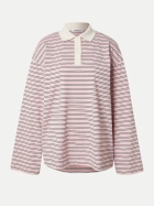 EDITED Strickshirt Cindy stripes: cameo-stripes: cameo pink, black, egret bei Robert Ley