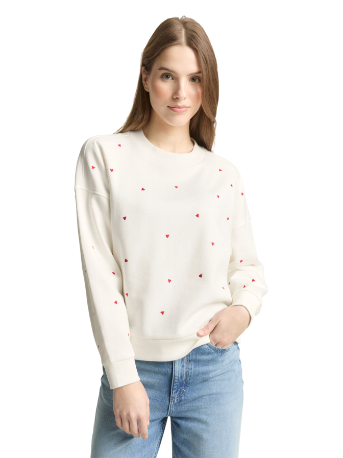 Tom Tailor Denim Sweatshirt mit Stickerei bei Robert Ley
