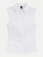 BOSS Black Bluse Burbella 100-White bei Robert Ley