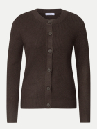 Cecil Strickjacke mit Rundhals und Knopfleiste 17747-truffle brown bei Robert Ley