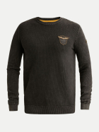PME Legend Pullover mit Garment-Dye-Waschung 9140-Obsidian bei Robert Ley