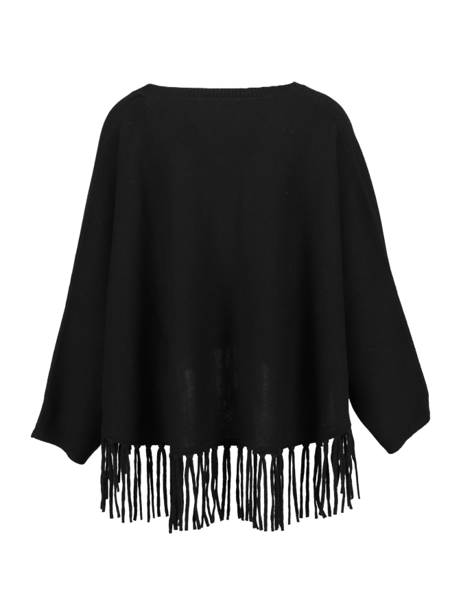 Robert Ley Poncho aus Woll-Kaschmir-Mix bei Robert Ley