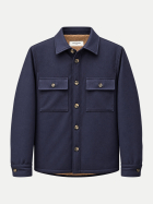 Jacob Cohen Overshirt mit Webpelz-Futter y733-dark blue bei Robert Ley