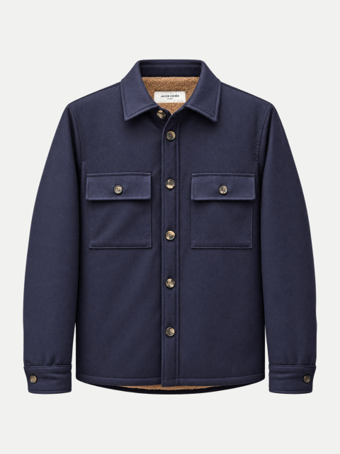 Jacob Cohen Overshirt mit Webpelz-Futter bei Robert Ley
