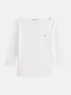 Tommy Hilfiger Shirt mit 3/4 Ärmeln 02Z-WHITE bei Robert Ley