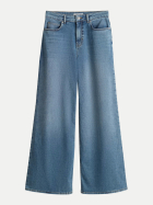 Opus Pants Palazzo Jeans Mari willow mit Powerstretch 70311-mid blue bei Robert Ley