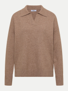 Cecil Pullover mit Polokragen 17796-creamy mocha melange bei Robert Ley
