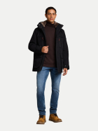 Tom Tailor Casual Langarmshirt mit Rollkragen 10571-Dark Chocolate Brown bei Robert Ley