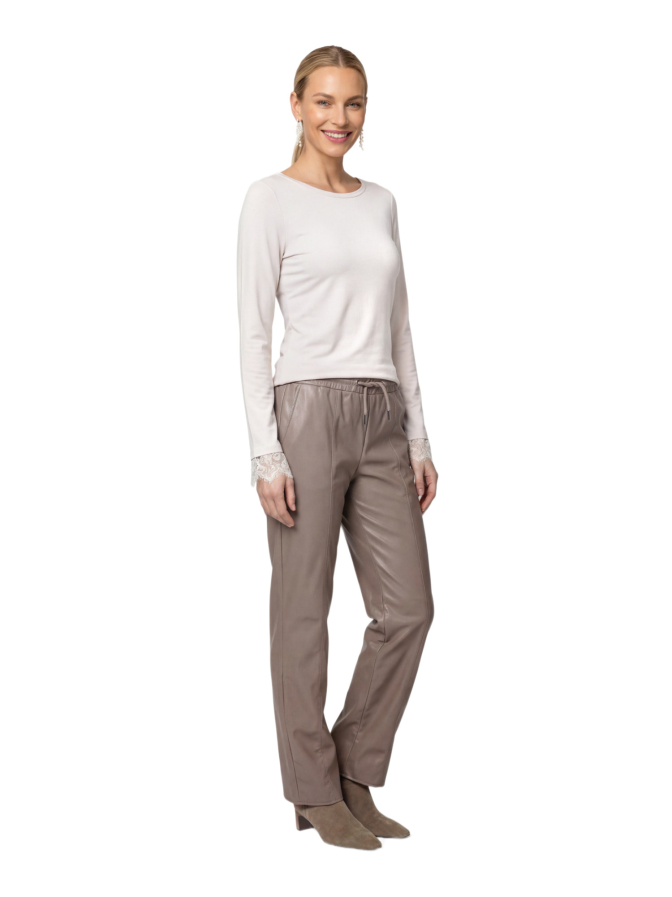 Monari Langarmshirt mit Spitzenborte bei Robert Ley
