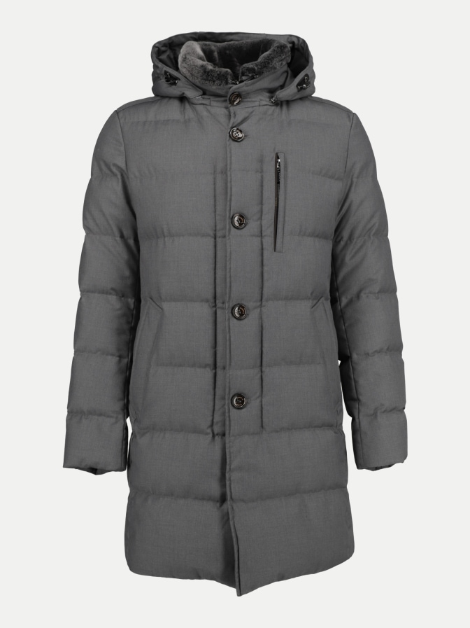 Gimo's Daunenmantel in Techno-Flanell bei Robert Ley
