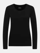 Cecil Basic Langarmshirt Pia 10001-Black bei Robert Ley
