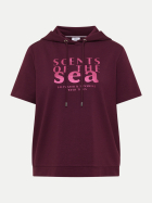 Cecil Sweatshirt mit Tunnelzug 27590-sweet grape red bei Robert Ley