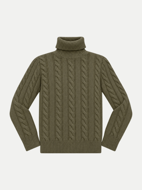 Polo Ralph Lauren Woll-Kaschmir Pullover mit Zopfmuster bei Robert Ley