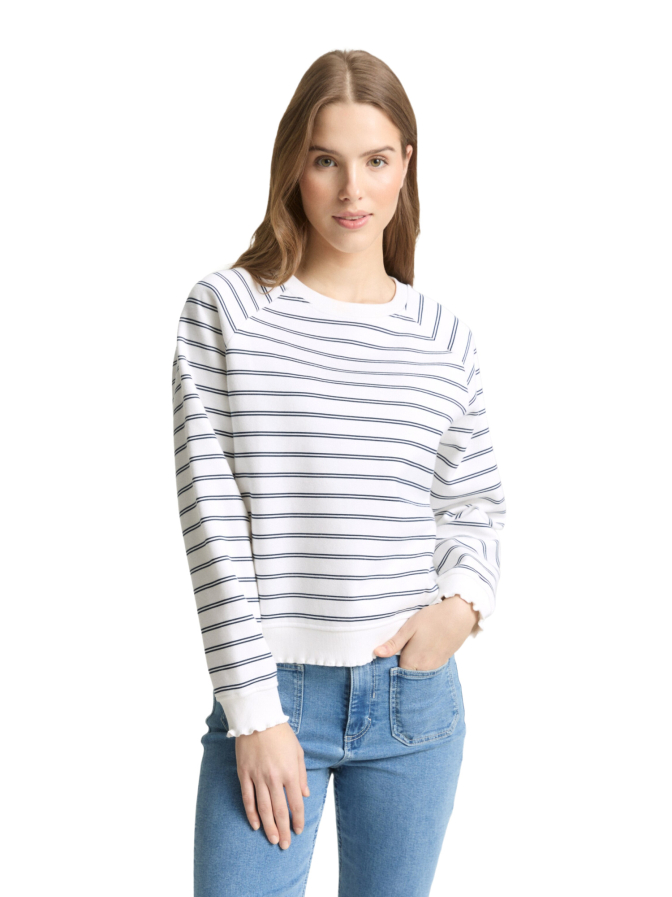 Tom Tailor Denim Gestreiftes Sweatshirt bei Robert Ley