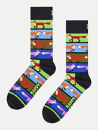 Happy Socks Socken Fox Stripe 9000-Black bei Robert Ley