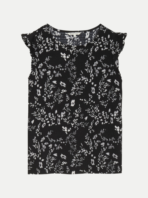 Tom Tailor Denim Loose Fit Crinkle Top mit Volants bei Robert Ley