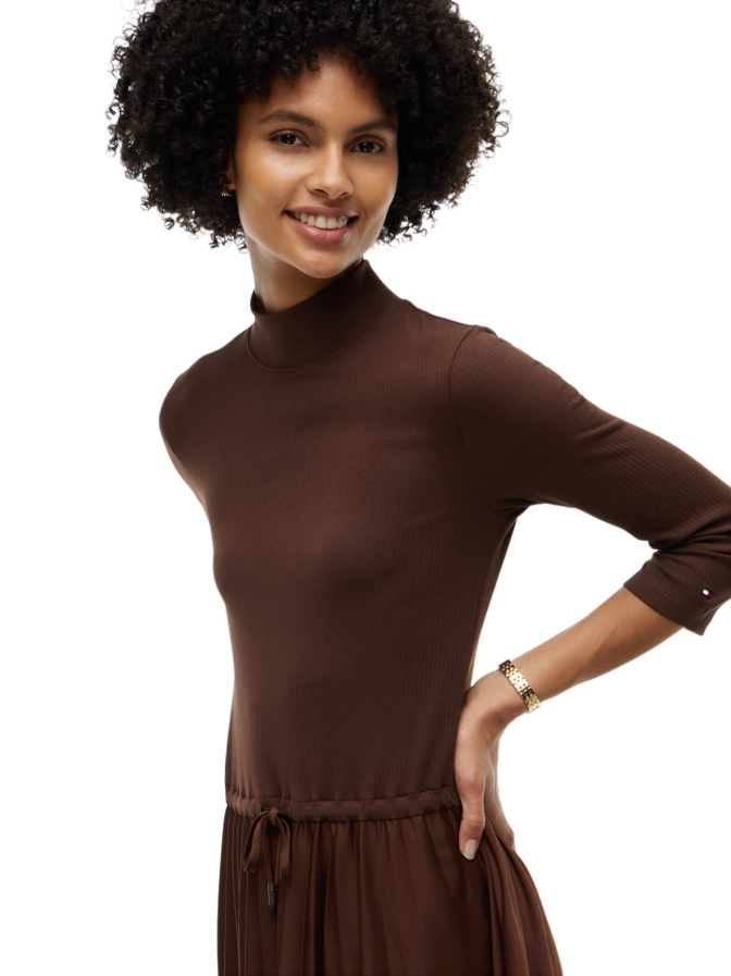 Tommy Hilfiger Slim-Fit Midi Kleid bei Robert Ley