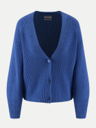 Fynch-Hatton Cardigan in Rippenstrick 651-PACIFIC BLUE bei Robert Ley