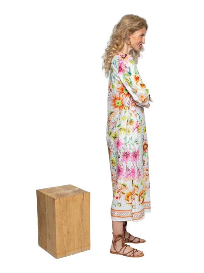 Emily Van Den Bergh Tunikakleid mit Blumenprint bei Robert Ley