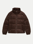 Tom Tailor Denim Wasserabweisende Cord-Jacke 40514-cool dark brown bei Robert Ley