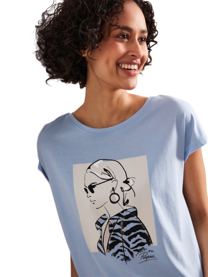 Street One T-Shirt mit Front-Print bei Robert Ley