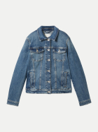 Tom Tailor Casual Jeansjacke 10120-Used Dark Stone Blue Denim bei Robert Ley