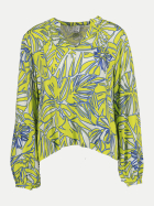 Emily Van Den Bergh Bluse Flower Print Lime 290-gem bei Robert Ley