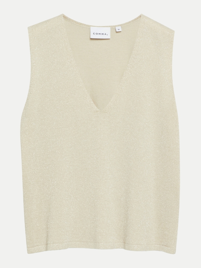 Comma Strickpullunder mit Lurex bei Robert Ley